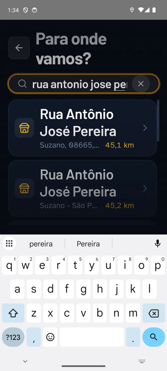 Busca com fonte ampliada