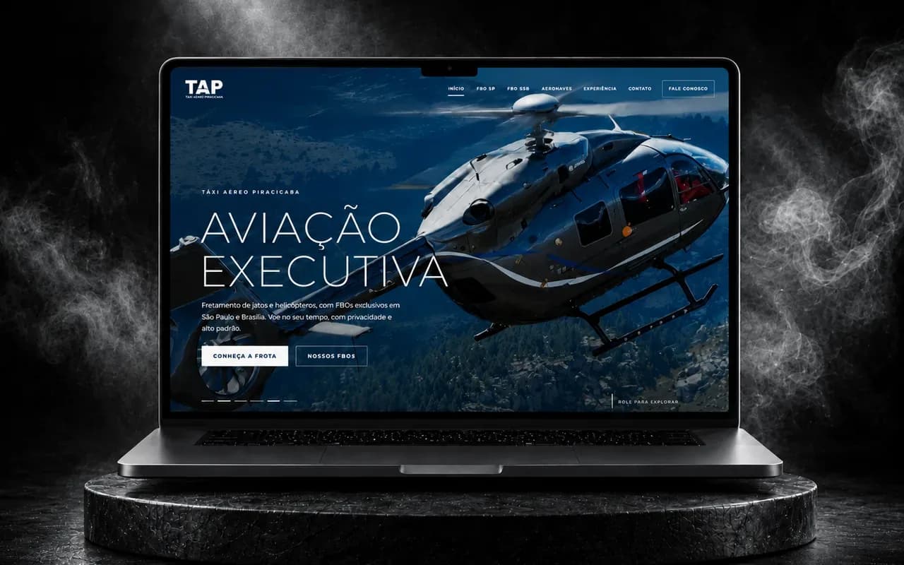 Site da Tap Aviation