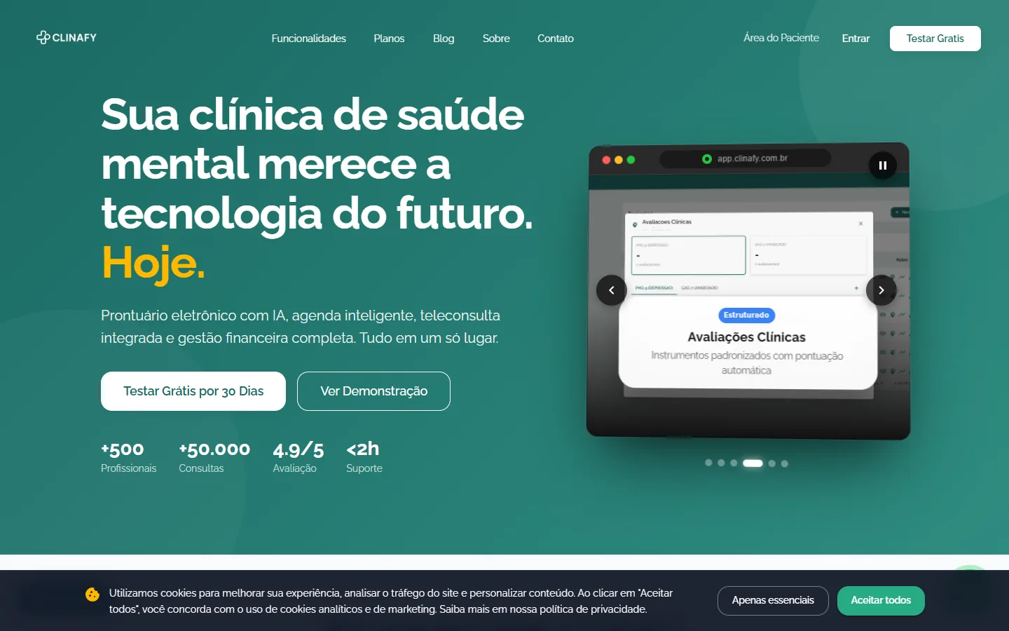 Site da Clinafy