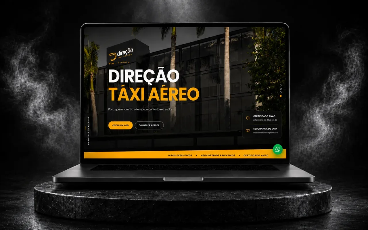 Site da Direção Táxi Aéreo
